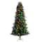 7.5ft. Pre-Lit Montana Mountain Fir Artificial Christmas Tree, Multicolor LED Lights